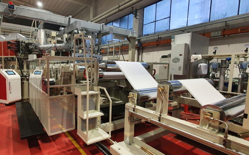 Film extrusion line with physical foaming from Promix
