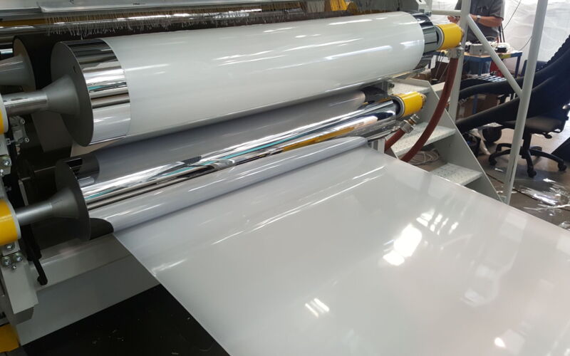PET film extrusion line with foam extrusion from Promix