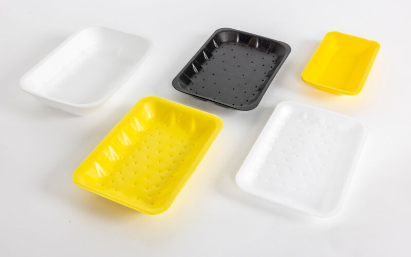 Food packaging made of expanded PP and PS (EPP, EPS)